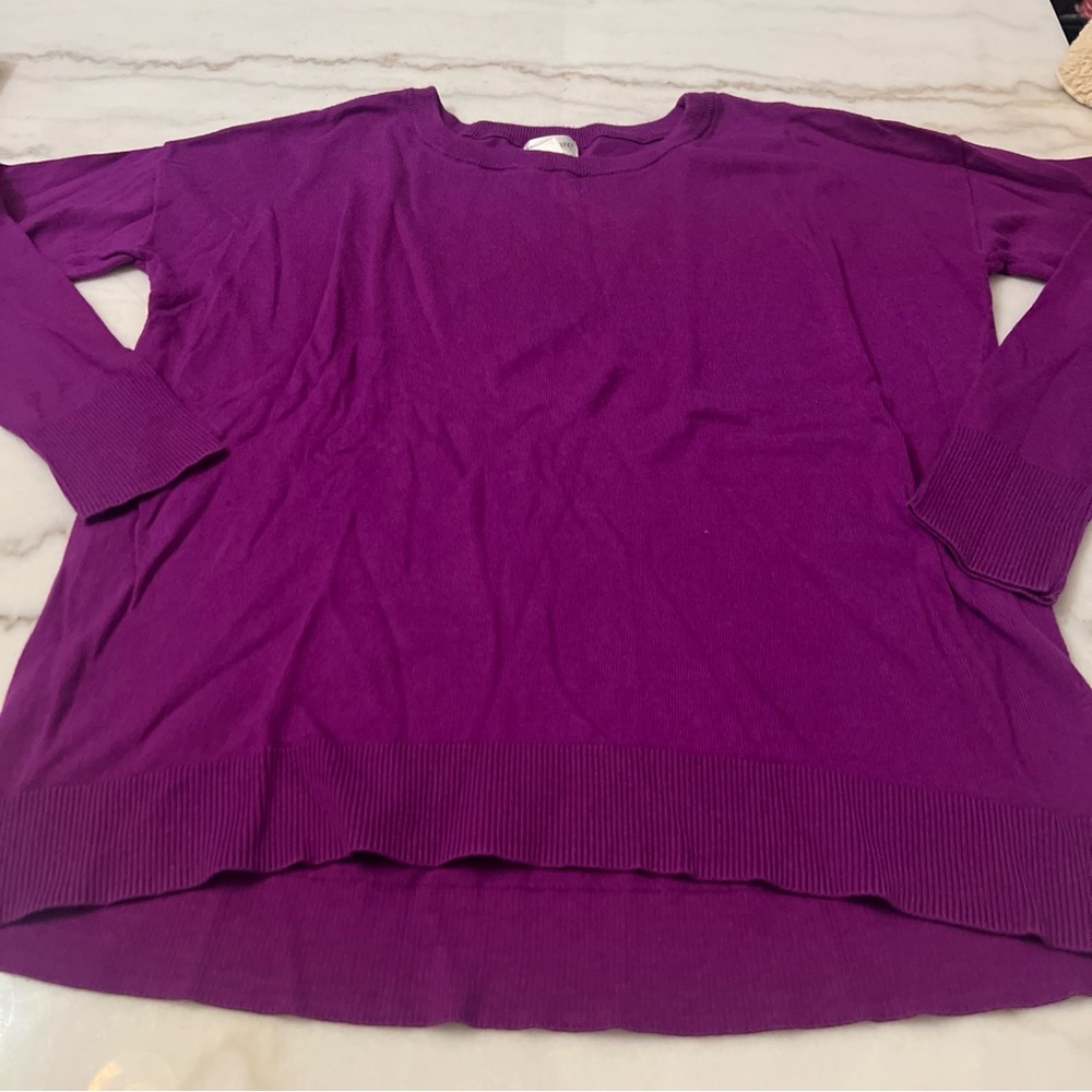 Motherhood Maternity Purple Warm Sweater Cotton Blend Size Small